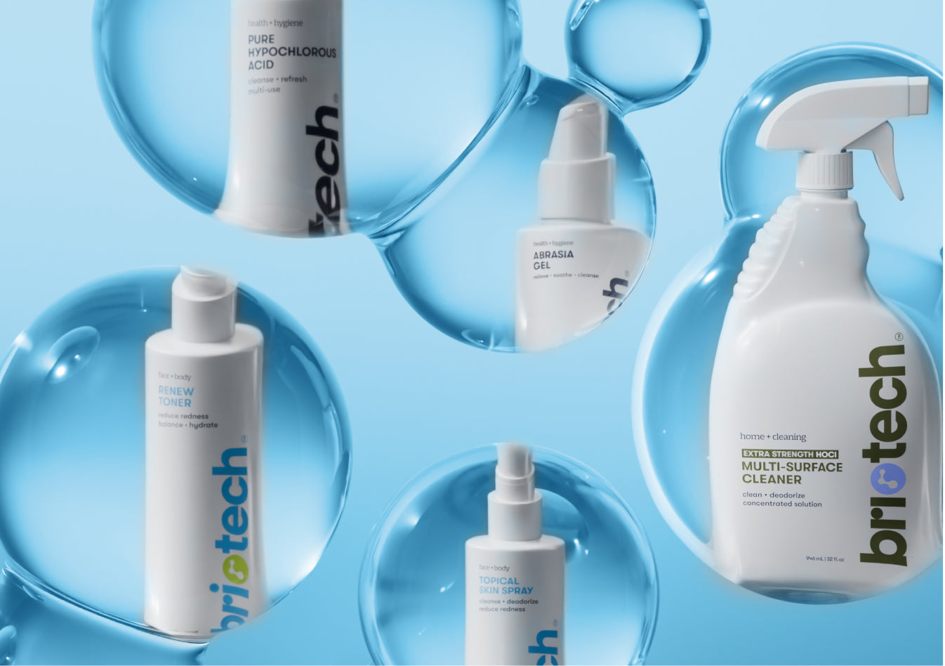 Shop Briotech: Hypochlorous Acid (HOCl) Solutions