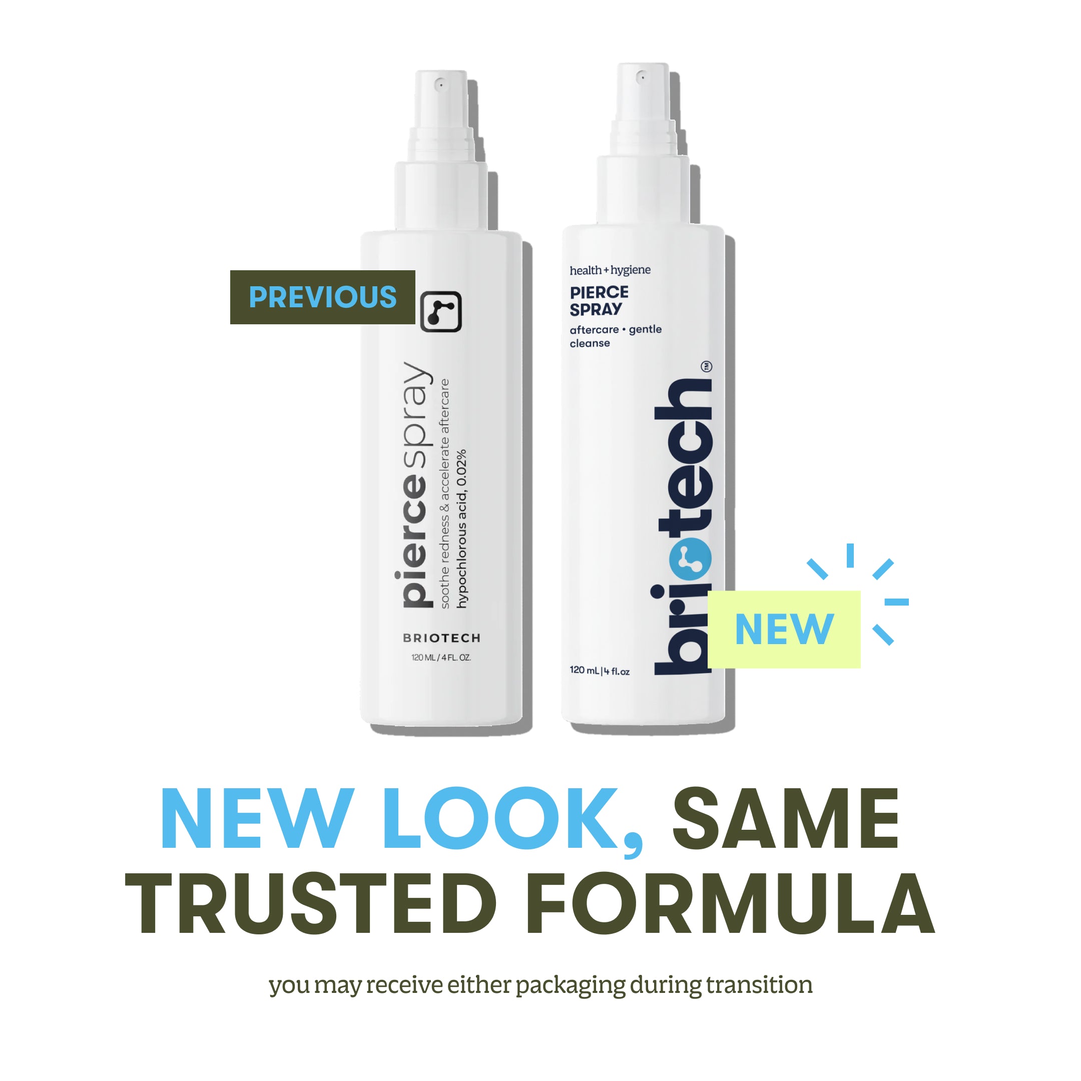 Pierce Spray and Serum Gift Set | Aftercare Essentials | Briotech